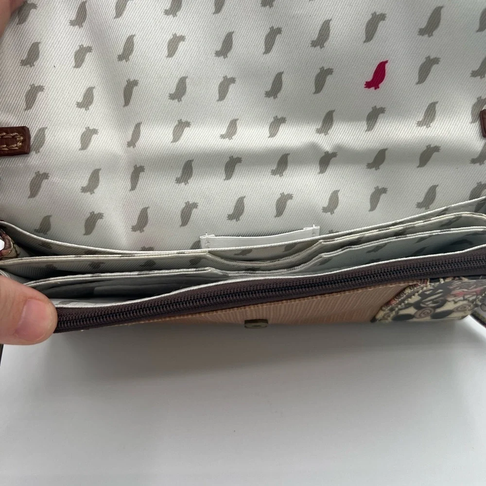 NWT Sakroots Pink and Brown Patterned wallet/wristlet